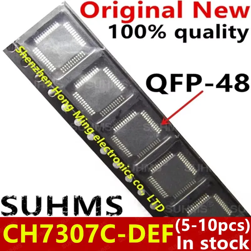 CH7307C-DEF QFP-48、100% 新品、5-10個