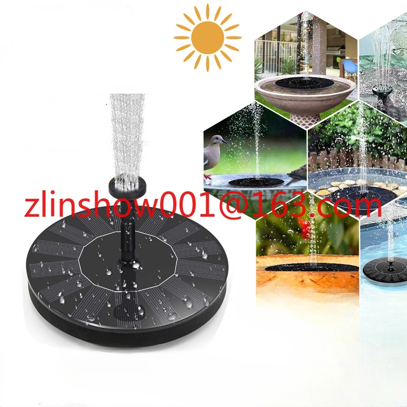 Solar Fountain Pool Garden Water Fountain Outdoor Courtyard Floating Fountain