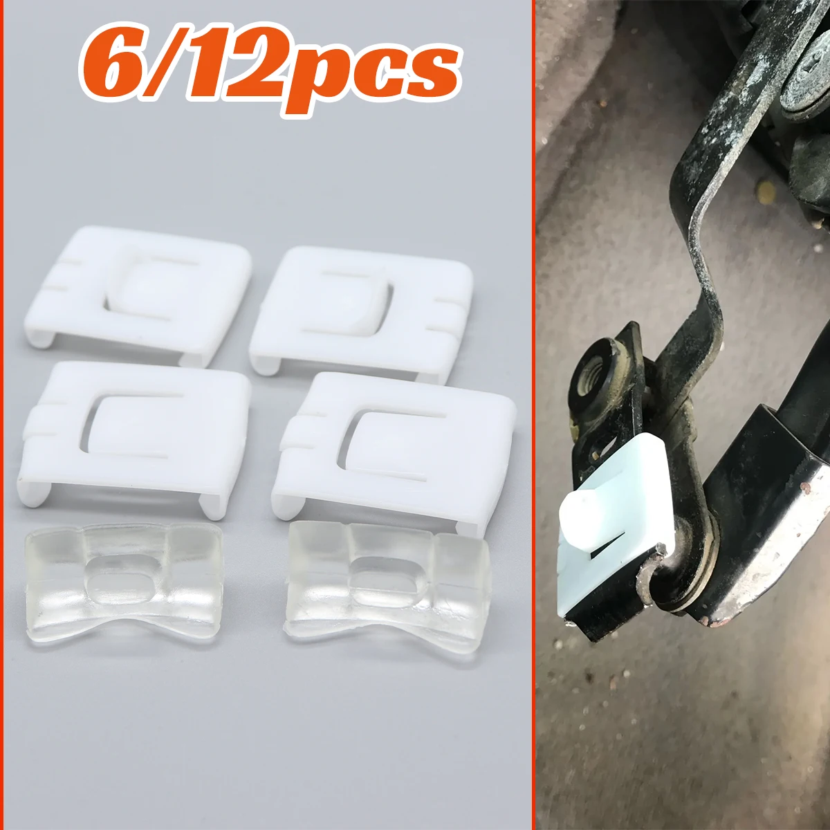 6/12PCS Seat Fastener Rail Runner Clips Sliders Guide Front Centre for Chery A15 A168 Amulet Flagcloud Qiyun Viana 2003-2016 Kit