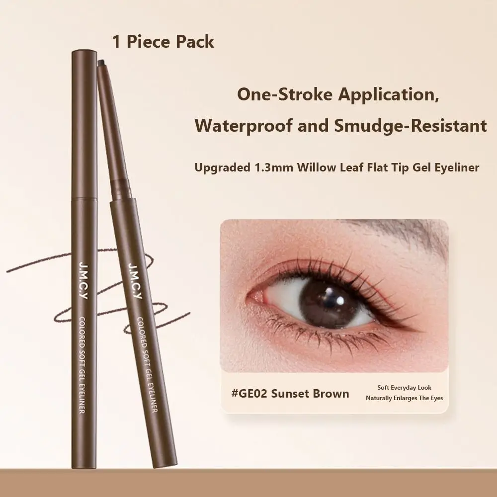오래 지속되는 젤 아이라이너 펜슬 번짐 방지 부드러운 초미세 팁 아이라이너 정밀한 라인 초미세 팁 컬러풀 아이라이너