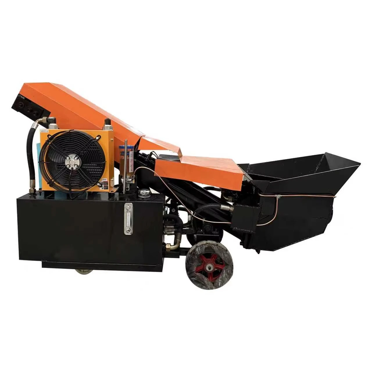 Small Fine-Stone Mortar Structural Column Electric Concrete Conveying Pump 8-10M/H Productivity Short Turning Radius