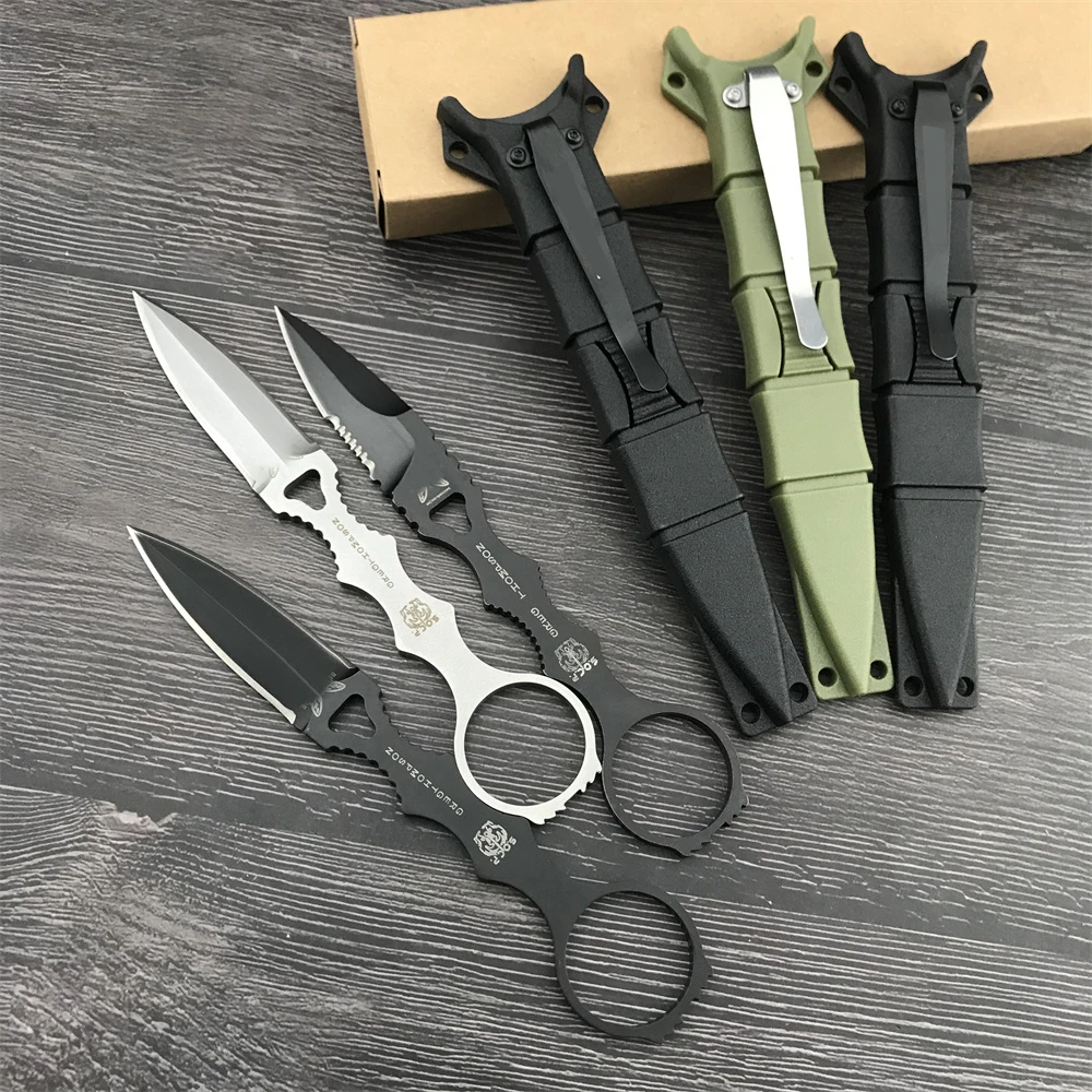 BM 176 SOCP 440C Steel Semi Serrated Blade Tactical Knife Mini Pocket Survival Tactical Rescue EDC Tool with Kydex Sheath