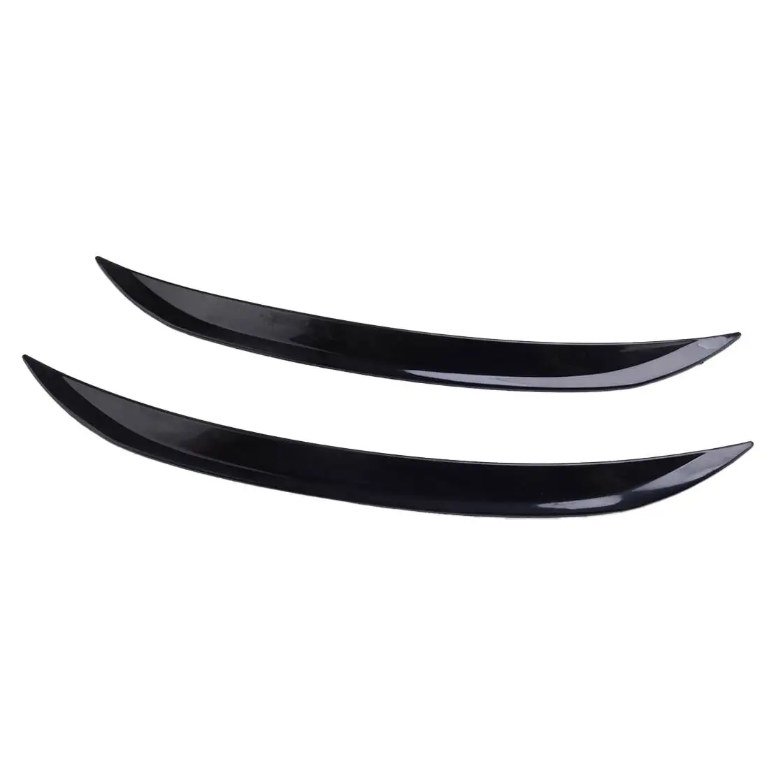 2Pcs 33cm Car Black Wheel Eyebrow Arch Trim Lips Fender Flares Protector Protection Strips