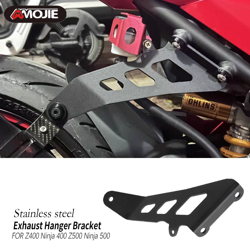 

For Kawasaki Z400 Ninja 400 Z500 Ninja 500 2018-2026 Motorcycle Accessories Exhaust Hanger Bracket Z 400 Z 500 Ninja400 Ninja500