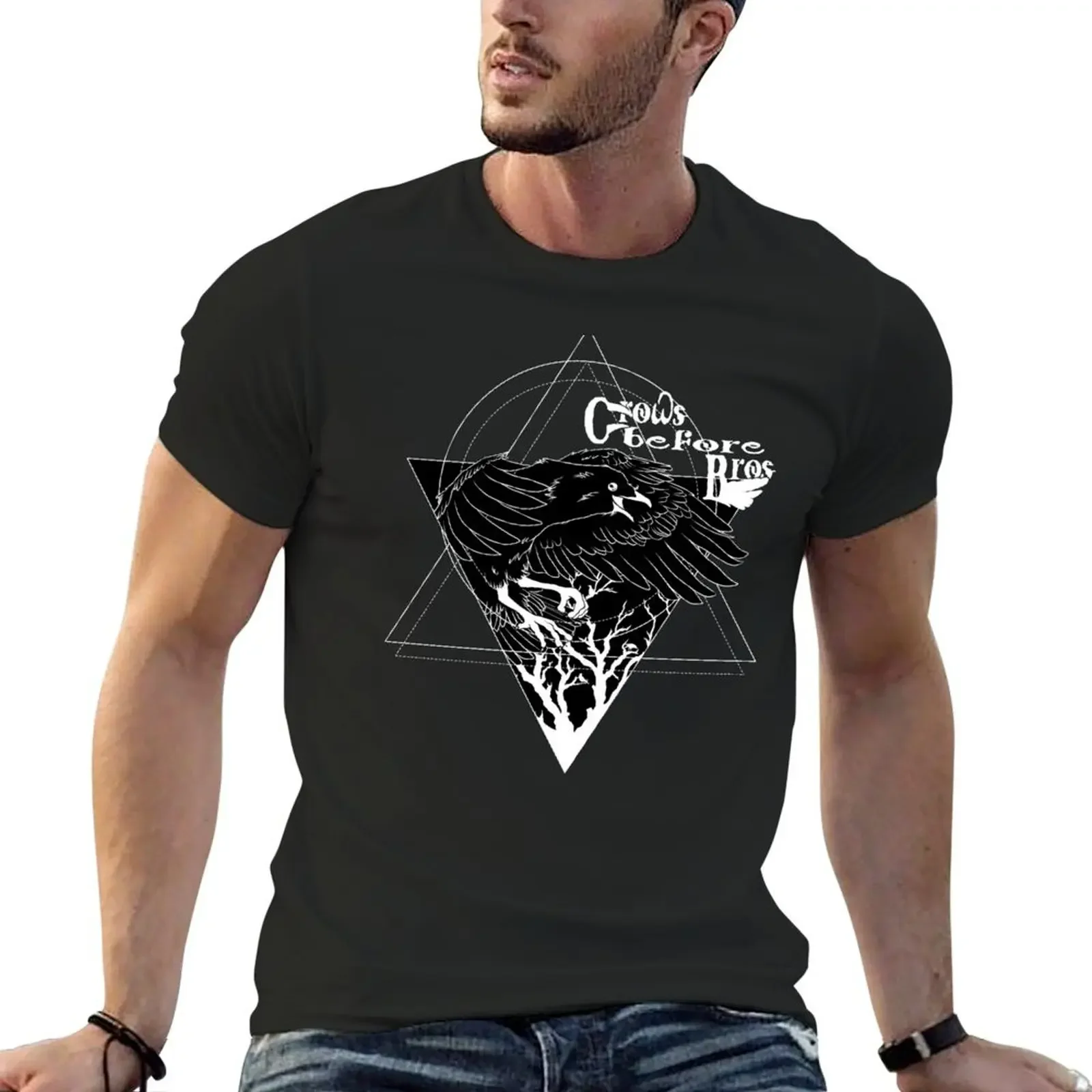 

Crows Before Bros - Dark Background T-Shirt blacks football t shirt customs funny gifts funny t shirts for men