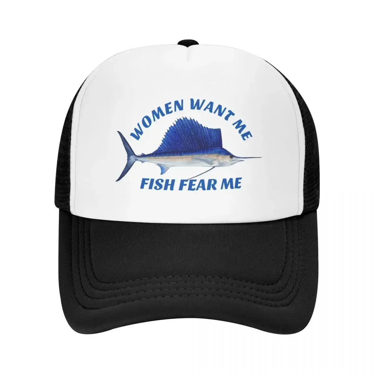 2026 Women want me, fish fear me Baseball Cap custom caps Thermal Visor fishing caps man Caps Male Women's