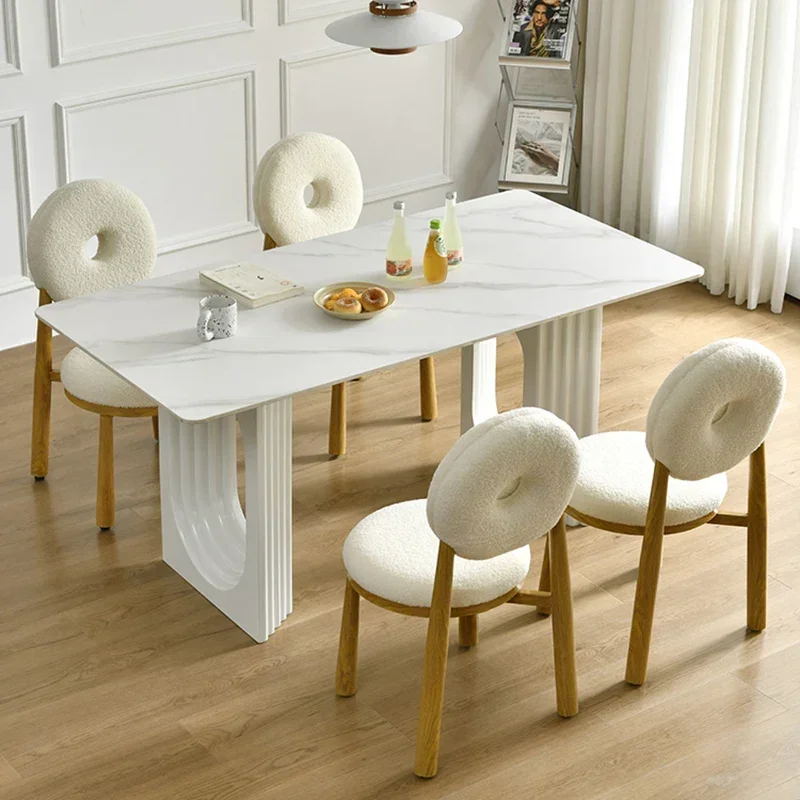 

Dinner Service Dining Table Set 4 Chair Dressing Dressing Side Table Coffee Multifunctional Files Tables