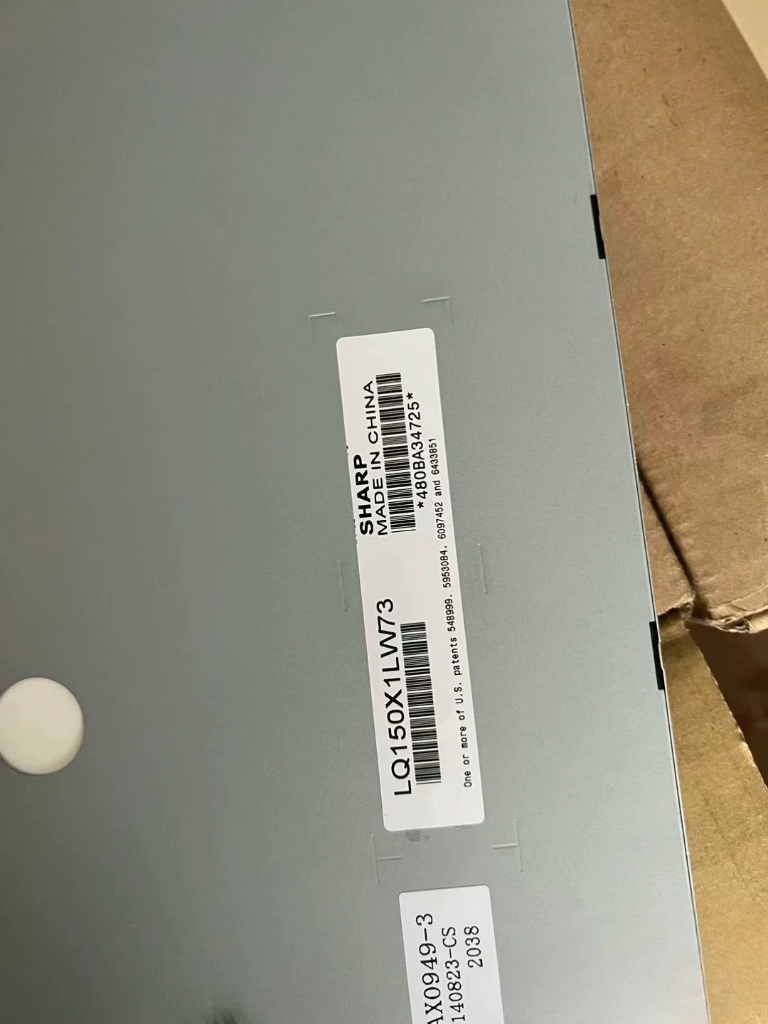 Tela LCD original, nova e original, 15 polegadas, LQ150X1LW73