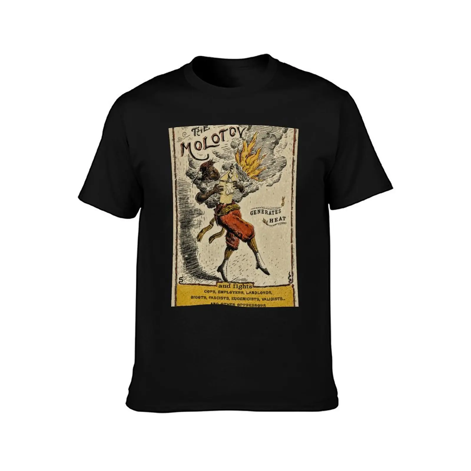The molotov fights oppressors - Human version T-Shirt Big Size Short Sleeve Casual Top T-Shirt
