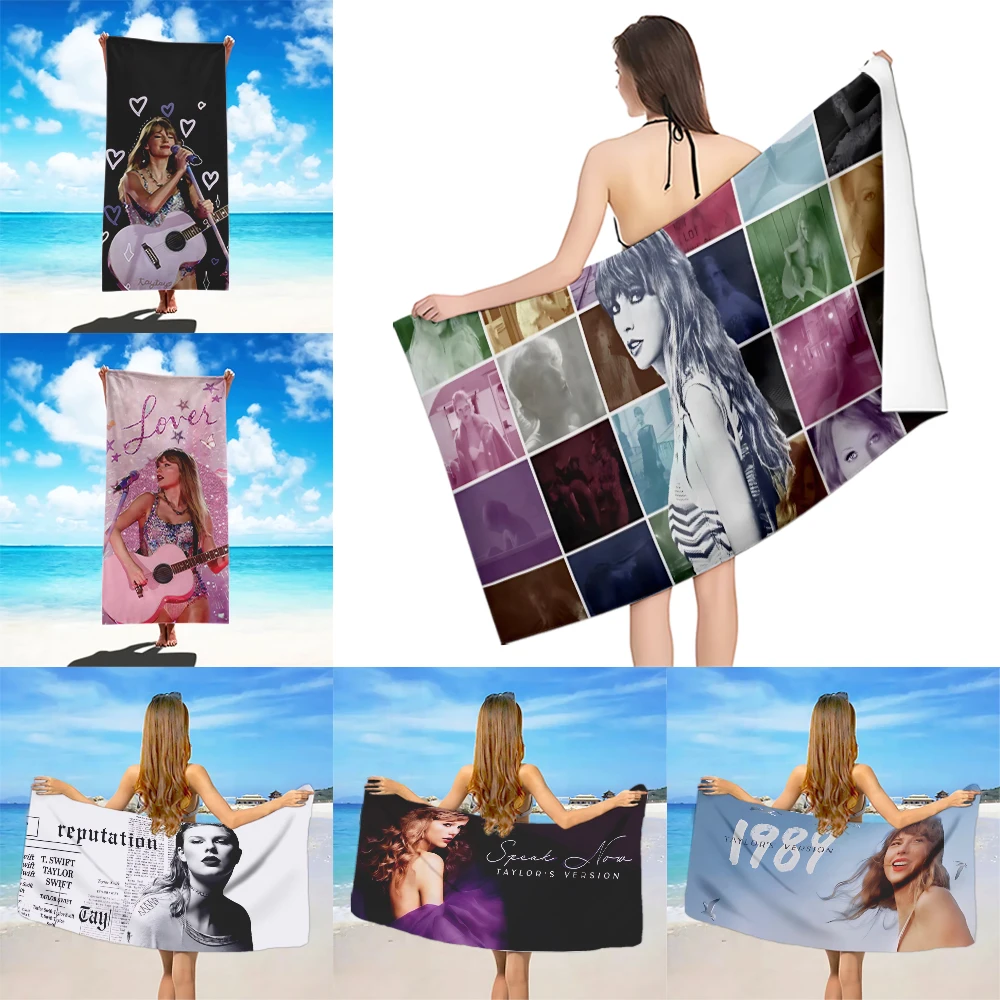 Hot Singer S-Swifts Beach Towel Microfiber Sand Free Quick Dry Soft Sandproof Pool Towels Gift for T-Taylors Women Travel Shower