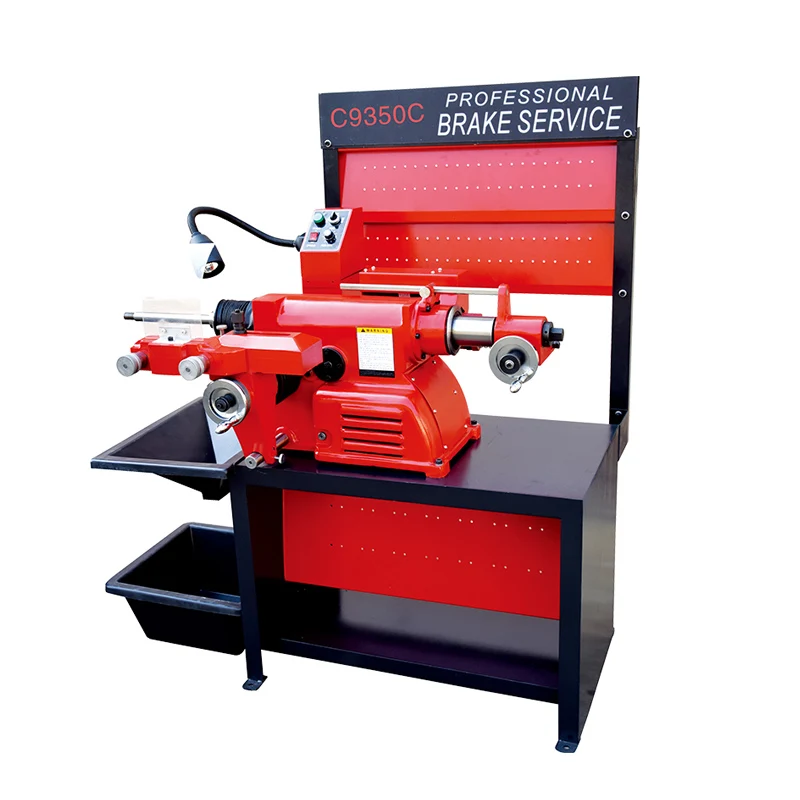 C9350 Brake Lathe Disc Car Drum Brake Disc Machine with DC Servo Motor 220V/380V Light Duty Capacity