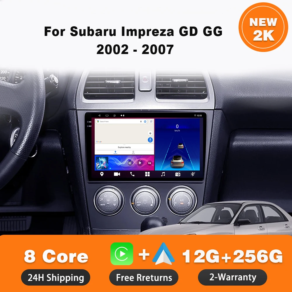 

Android 14 Car Radio For Subaru Impreza GD GG 2002 - 2007 Multimedia Navigation Player GPS Stereo DVD Bluetooth WiFi