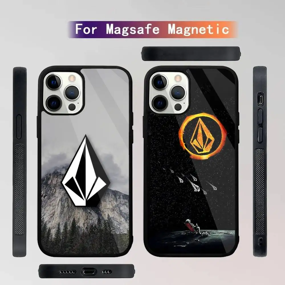 

V-VOLCOM-S Sport Style Phone Case For iPhone 16,15,14,13,12,11,Plus,Pro,Max Mini Magsafe Magnetic Wireless Charging