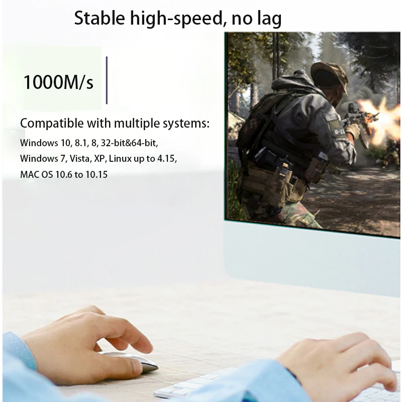10/100/1000mbps USB Network Card gaming adaptive Lan Card USB 3.0 Gigabit Ethernet Adapter Network Cable Interface Converter