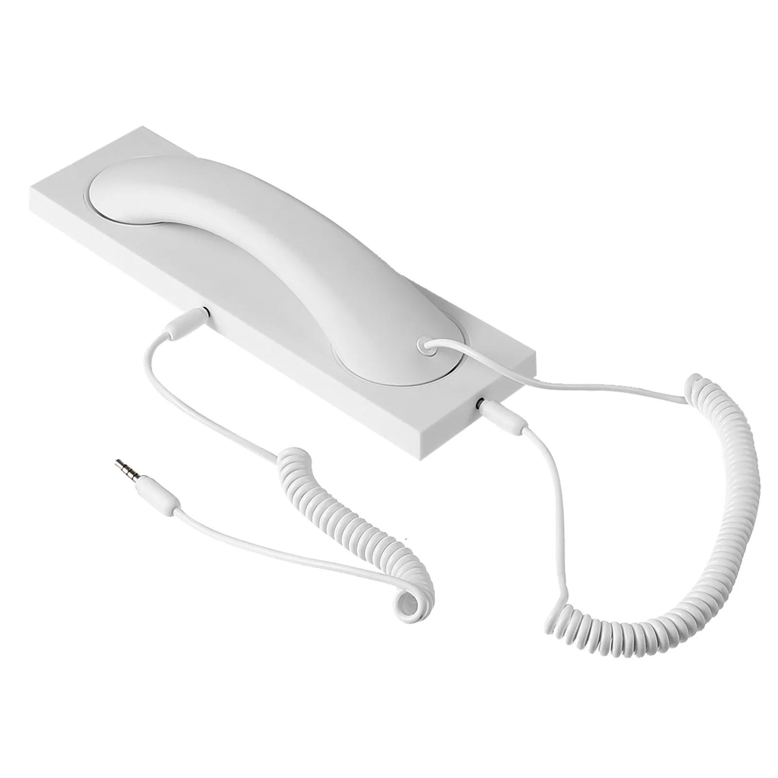 1Pcs Creative Retro Phone Handset Frosted Texture Anti-Skid Voice Receiver for Mobile Phone Tablet Laptop High Definition