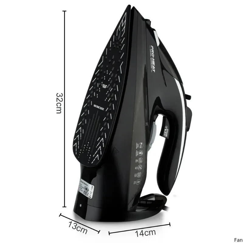 2200W携帯用5段階温度調節・圧力調整機能付き衣類スチームアイロン、220V家庭用ハンドヘルドアイロン