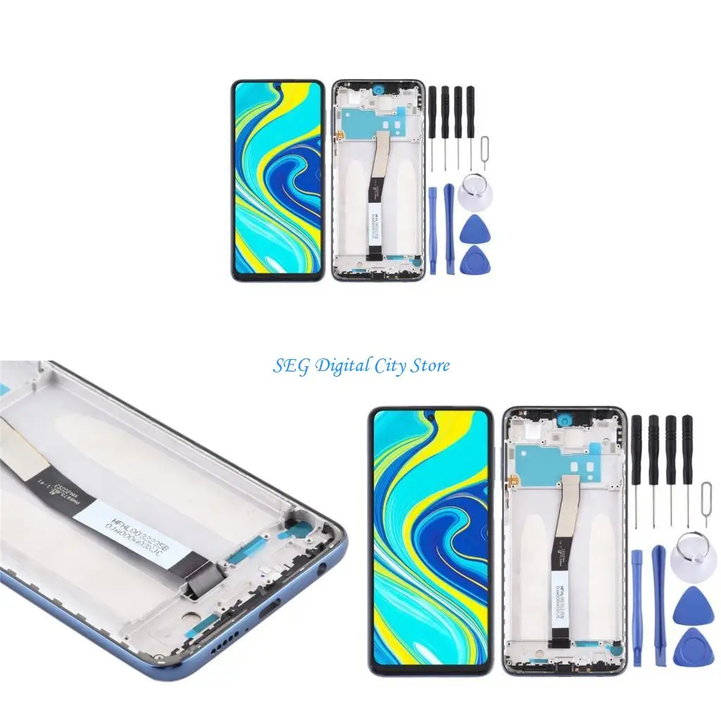 

U75B Fast Repant Touch Scens Evens Assembly & LCD -дисплея с интегрированными конструкциями рамки для использования Note 9s