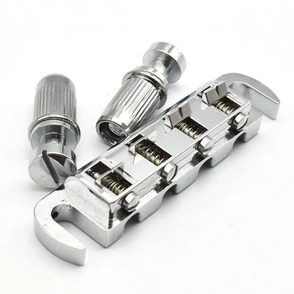 Combo Bridge Tailpiece for 4 String Bass Guitar String Space 15MM