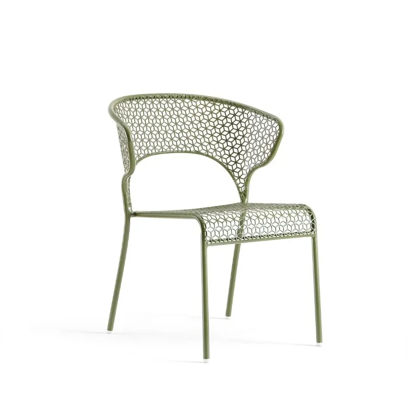 

mesh open-air furniture tables and chairs casual outer pendulum color rust-proof wrought iron dining chair set cross-border