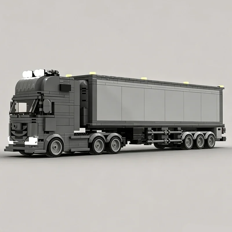 Classical Vehicle MOC Module Bus Truck 7 Wide Building Blocks Model Bricks Sets Assemble Collection Display Toy Gift