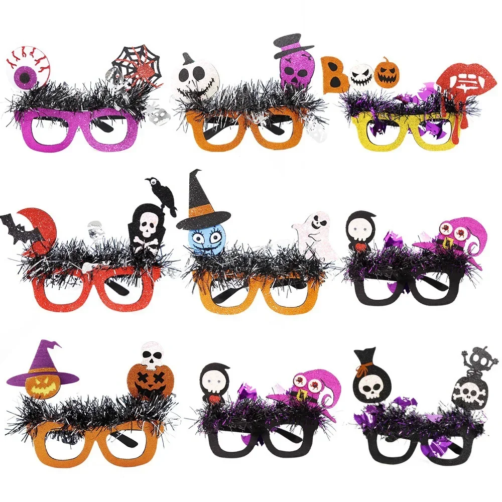 Lunettes effrayantes joyeuses Halloween Boo, araignée, citrouille, crâne, lunettes pour enfants, tour ou friandise, décoration de fête d'halloween, accessoire Photo Cosplay