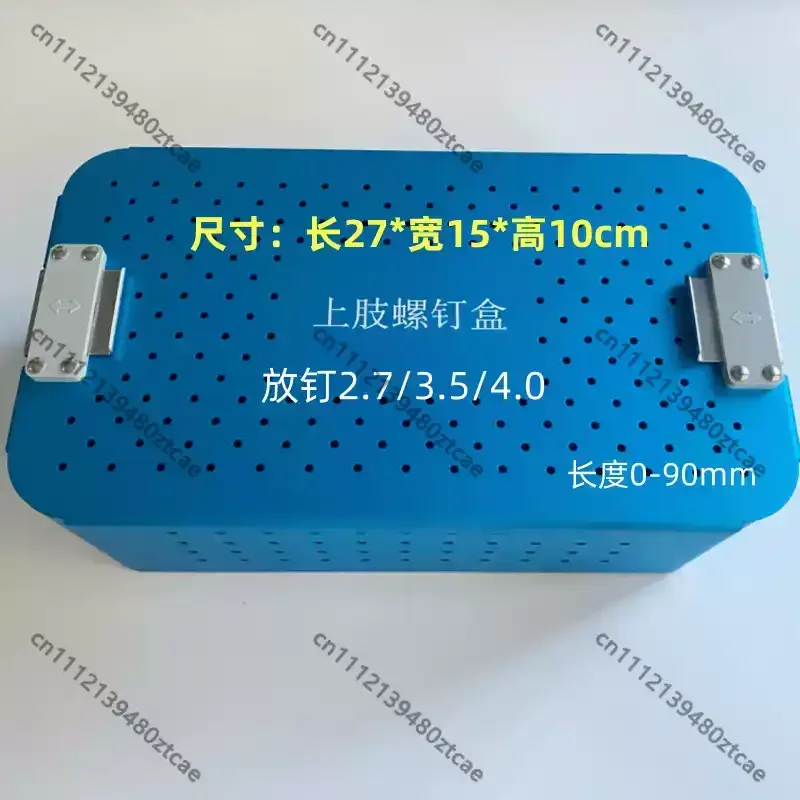 Upper Limb Orthopedic Locking Screw Storage Case For 2.7mm 3.5mm 4.0mm Bone Screws Autoclavable Surgical Implant Box