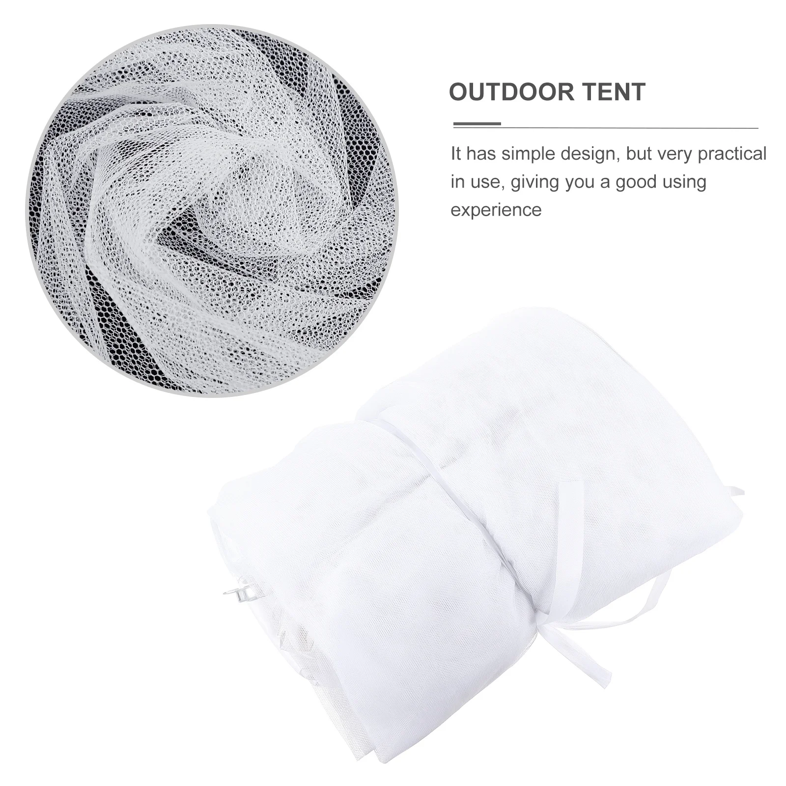 

Patio Umbrella Mosquito Netting Zippered Screen Adjustable Design Easy Entry Outdoor Umbrella Net Parasol Screen