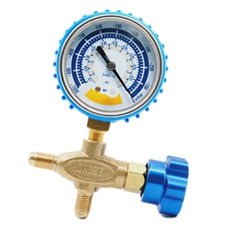 652F Accurate Vacuum Gauge Air Gauge Instrument for Vacuum 0-14psi Dials Display 1/8in Connector Vacuum Gauge