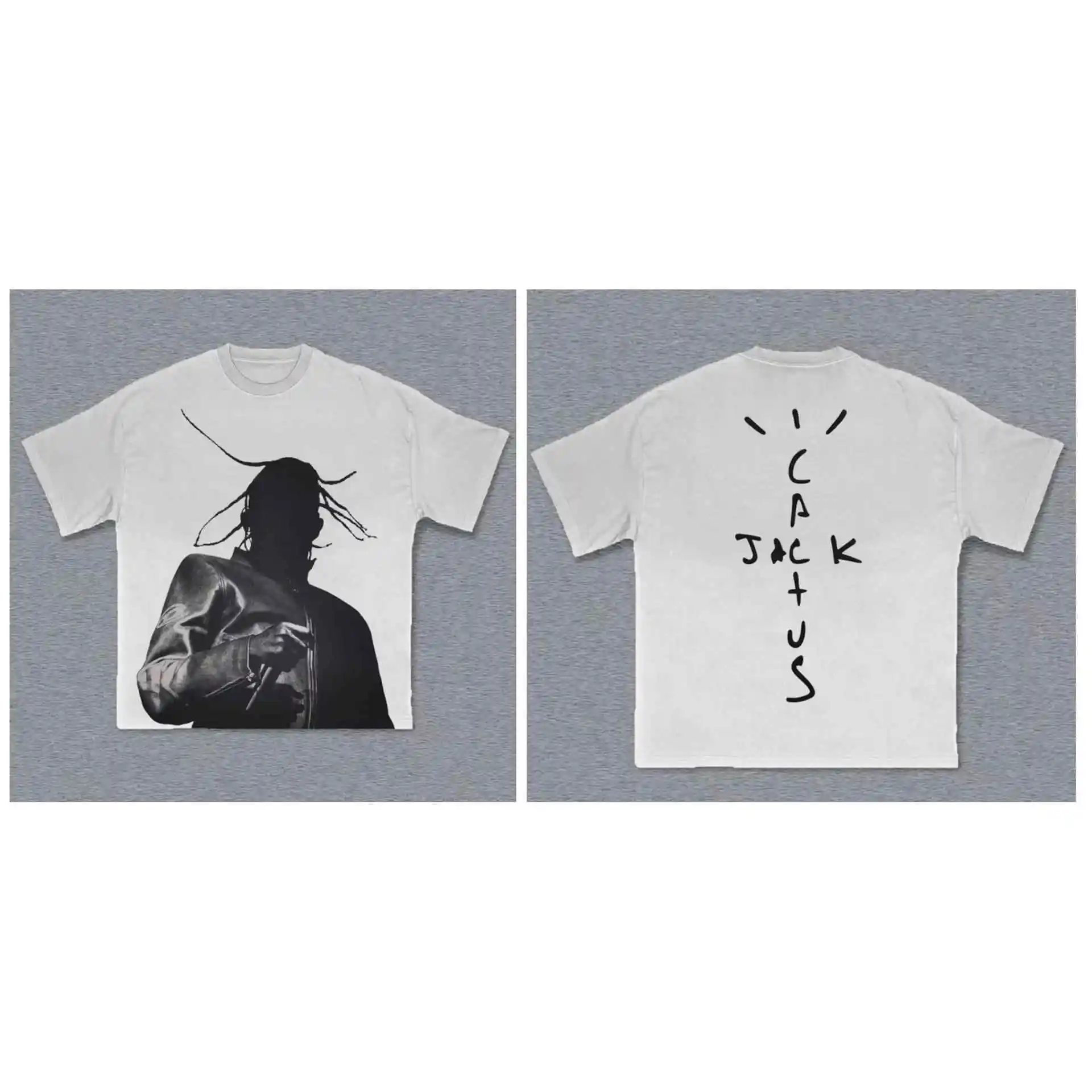 2025 夏のホット販売メンズ原宿楽器プリント T シャツ純粋な綿製、高品質ストリートレトロ、ユニセックス