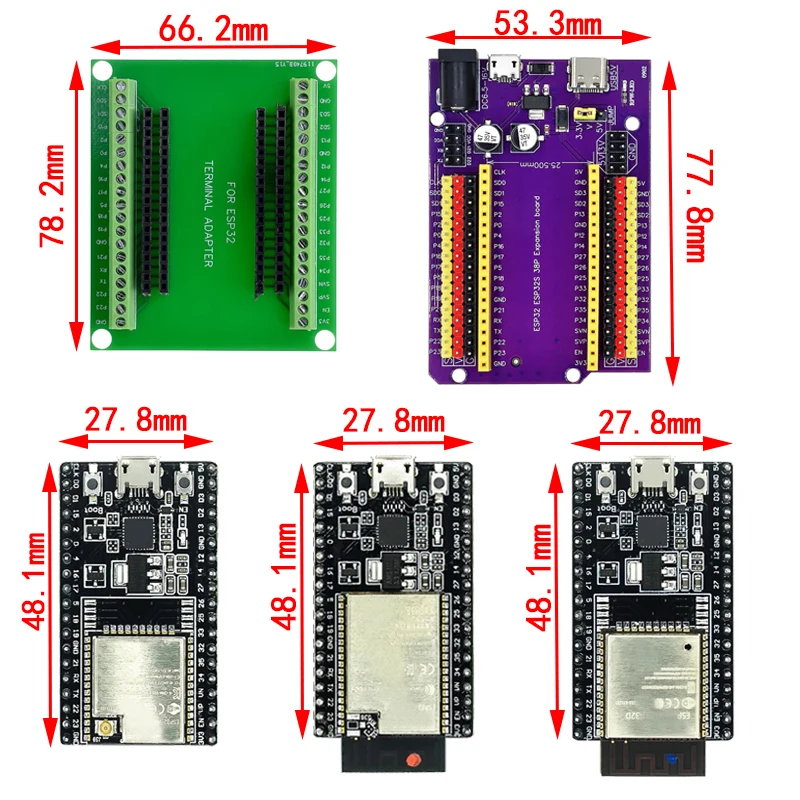 ESP32-DevKitC core board ESP32 development board ESP32-32D ESP32-32U WIFI+Bluetooth-compatible IoT NodeMCU-32