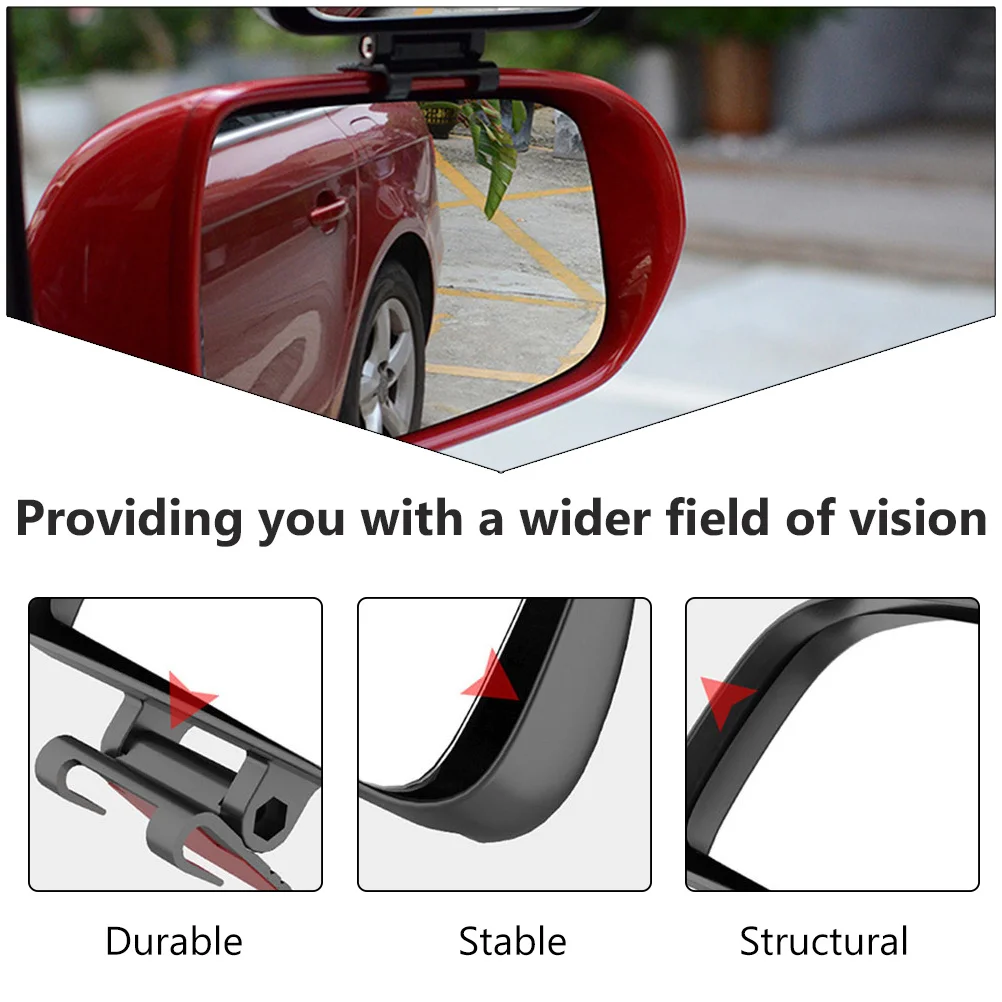 

1Pcs Blind Spot Mirror for Car - Wide Angle Rear View Mirror Suitable for Most Vehicles with Stable Non-Slip Design and