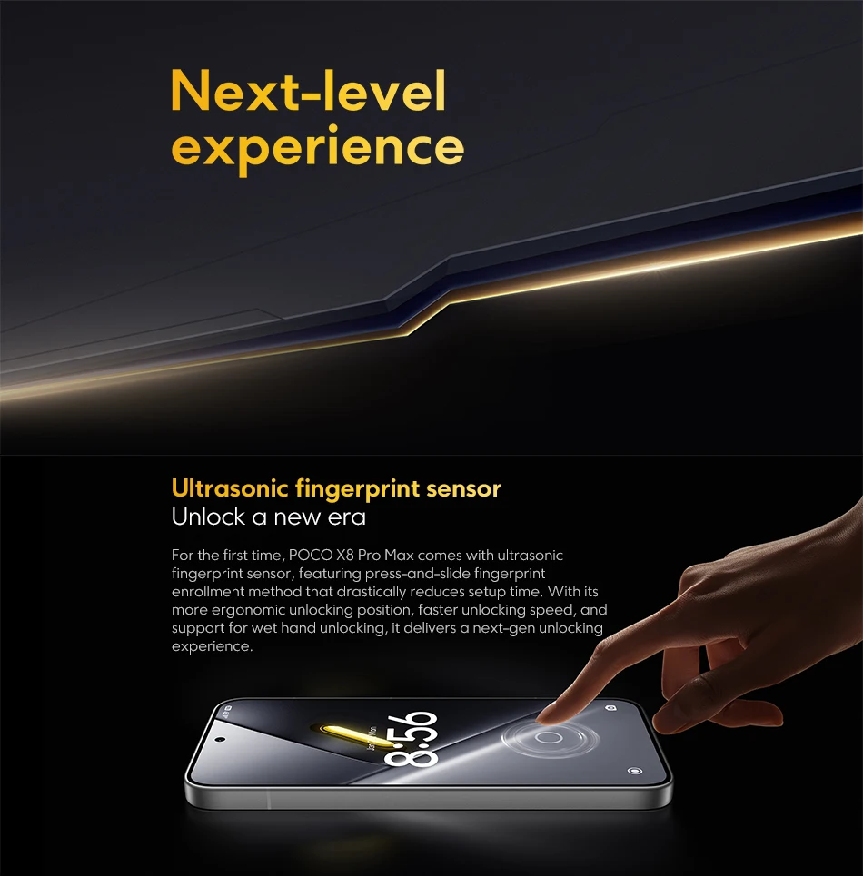 Mobile Phones Global Version Xiaomi POCO X8 Pro Max 8500mAh 6.83'' 1.5K 120Hz Ultra-Bright AMOLED Display Dimensity 9500s