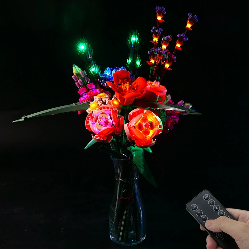 

DIY LED Light Kit Botanical Radiance Light Kit Remote RGB LED for 10280 Floral Science Display (Lights Only)