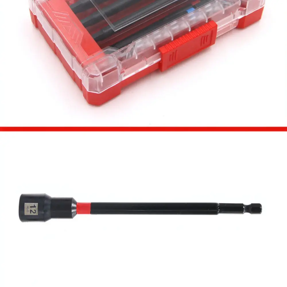 Long Deep Socket Set Magnetic Nut Driver For Power Drill Hex Shank Bit Fastener Installation Maintenance Handware