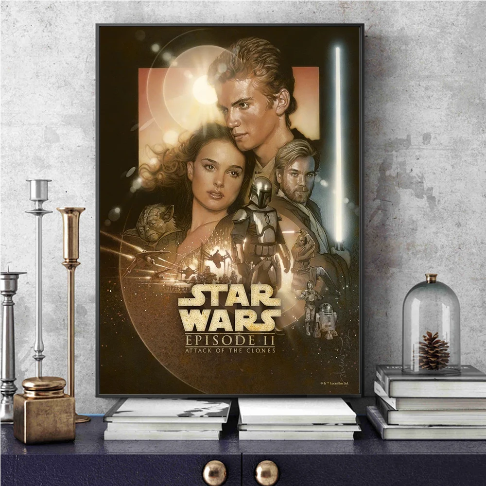 Popular Disney Movie Star Wars Covers Prints Poster Canvas Painting Modern Wall Art Pictures Living Room Bedroom Home Decoration