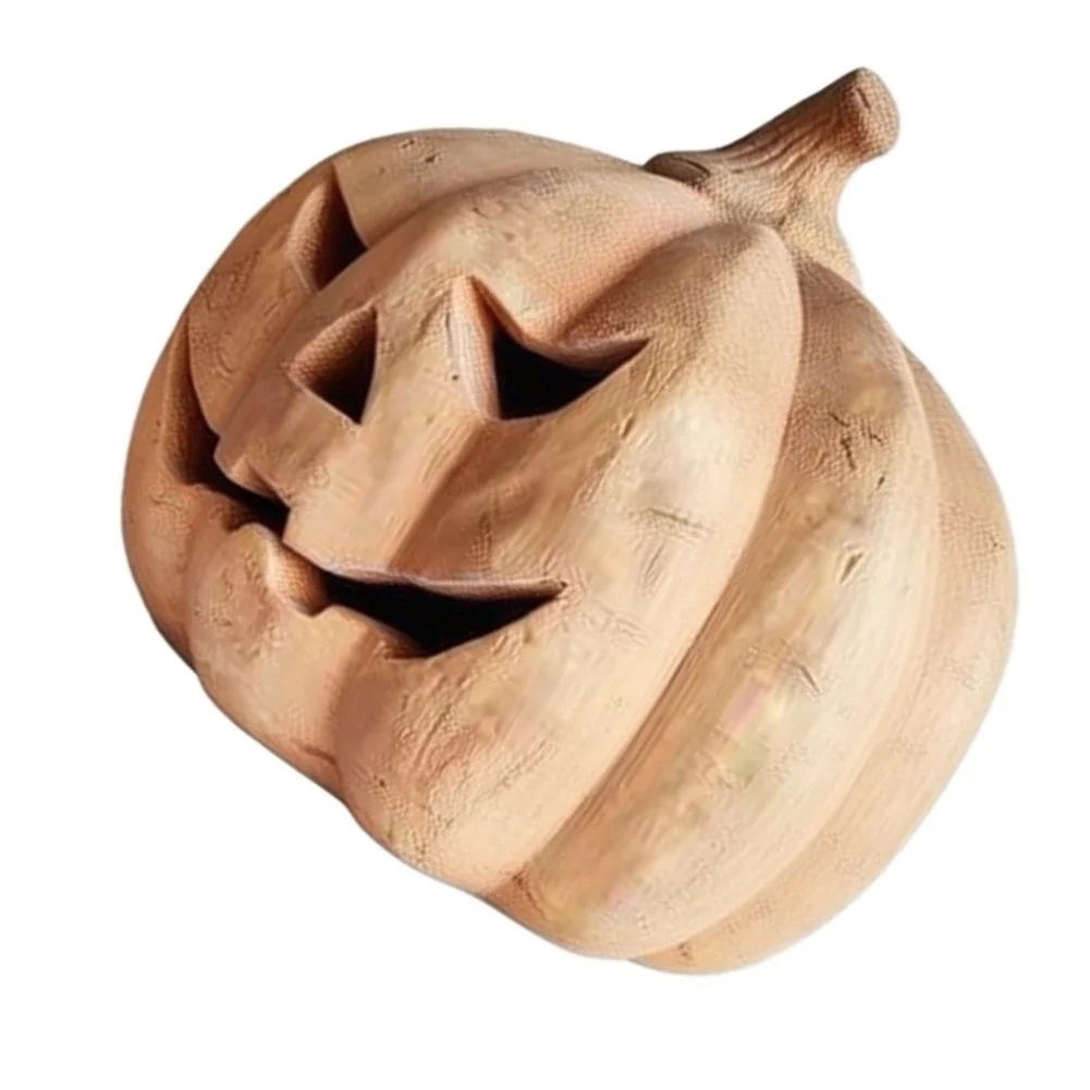 Festive Resin Pumpkin Lantern for Autumn Decorations Featuring Weather Resistant Construction and Elegant Carving for Home Porch