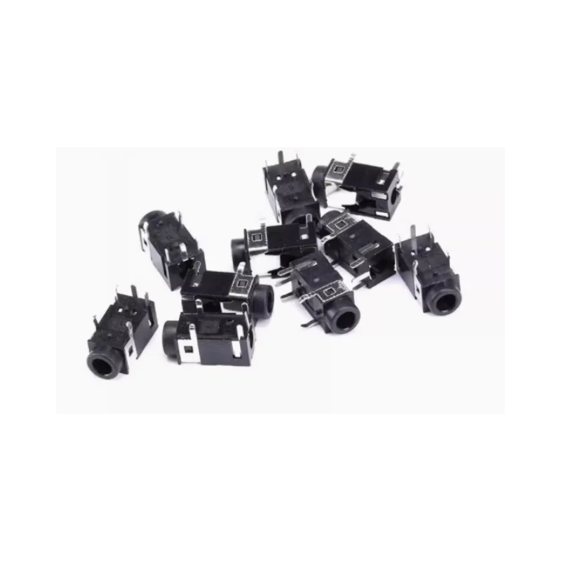 

3.5mm headphone socket PJ-322 - 5-pin vertical connector - stereo sound - audio base - multi-color