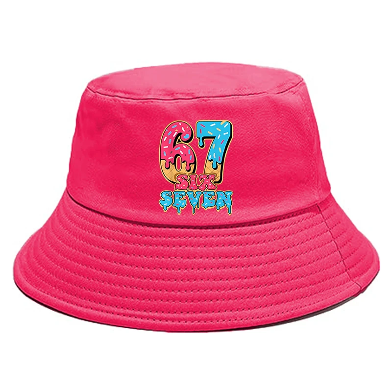 Steal A Brainrot 67 Meisje Visserspet Reisemmerhoed Zes Zeven KID Buitensporten Vrije tijd Strand Zonnehoeden Anime Figuren Caps