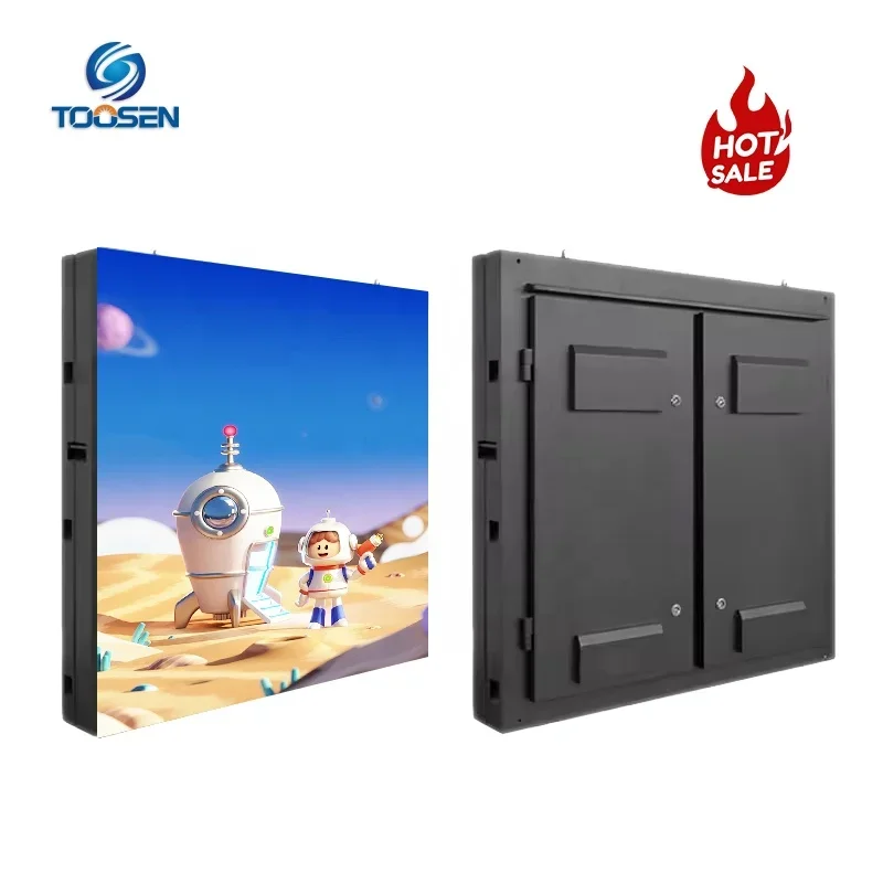 2026 Outdoor P2P3P4P5P8P10 Easy Installation Big LED Screen Billboard Full Color SMD Fixed Street Advertising LED Display Video
