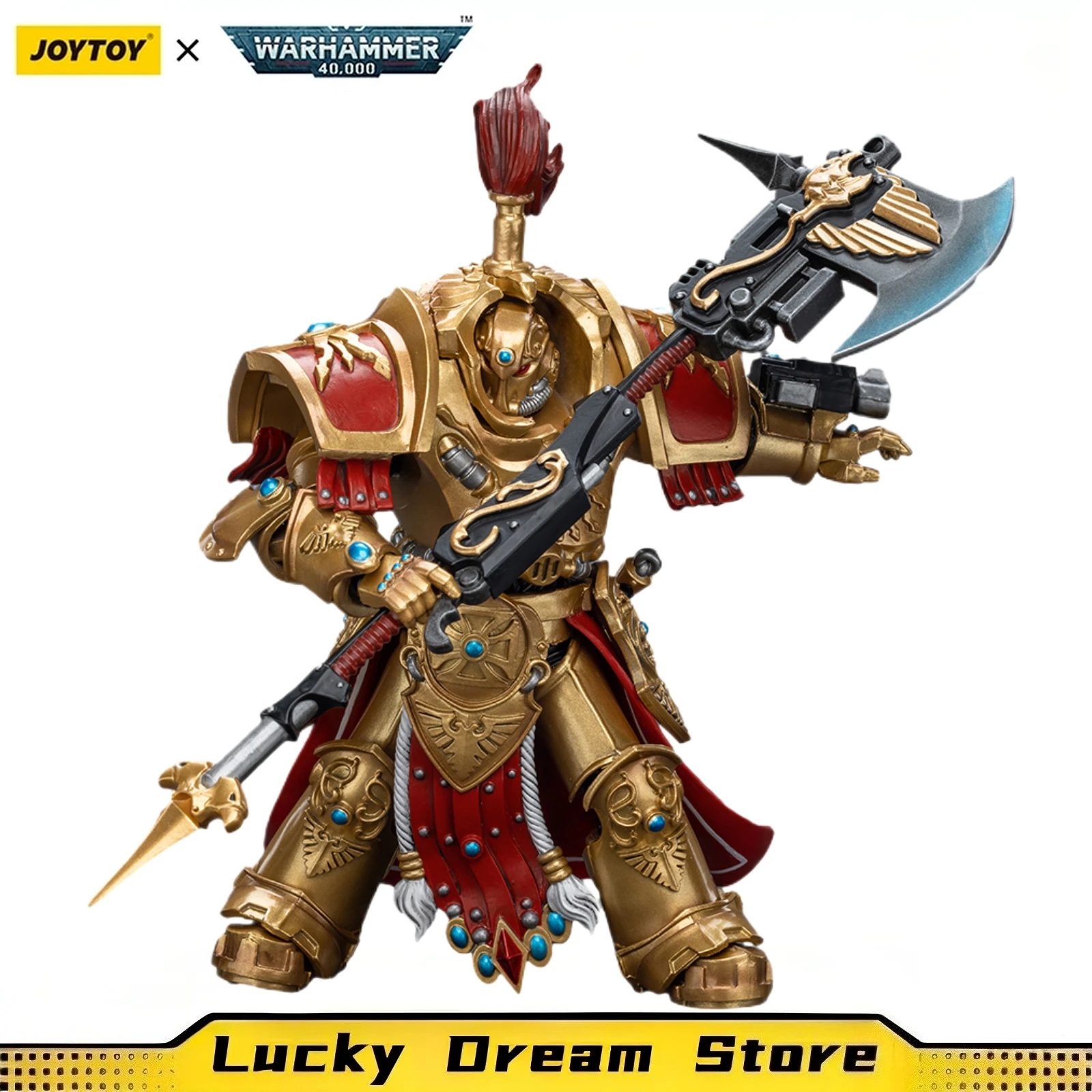 

【JOYTOY】1/18 Фигурка Warhammer 40K Adeptus Custodes Allarus Custodian с Castellan Axe
