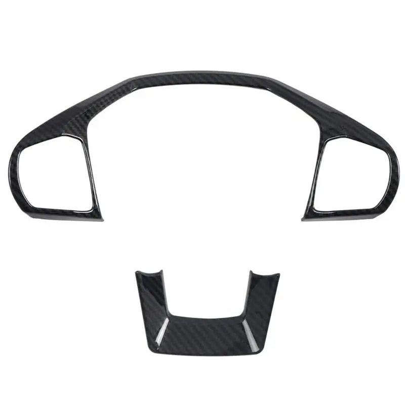 

AEE5-Car Steering Wheel Trim Panel Cover ABS Carbon Fiber For Ford Explorer 2020-2023 Interior Accessories