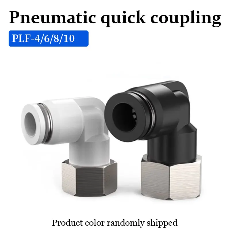 1/10/20 قطعة PLF لولبة داخلية على شكل حرف L الكوع PTM5 1/8 1/4 3/8 1/2 هوائي سريع الدفع في OD 4/6/8/10/12 مللي متر لأداة هوائية #3