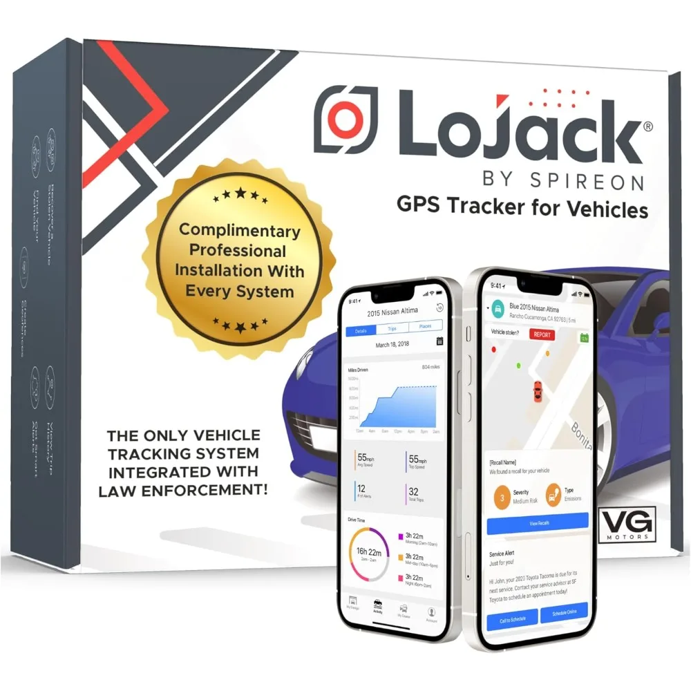 

GPS Tracker for Vehicles No Subscription | Anti Theft Car Device | Professional Installation Included, GPS Trackers