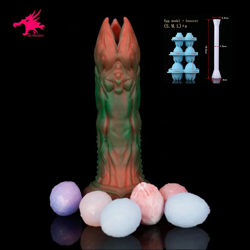 Nothosaur AUDREY Soft Anal Sex Toys Plug Ovipositor Lay Eggs Dildos Penis Masturbation Cup Vaginal balls Buttplug Masturbators