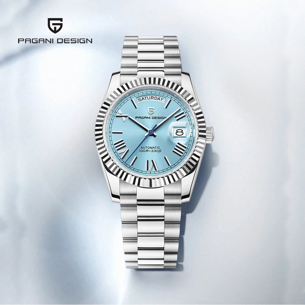 2025 جديد PAGANI تصميم DD36 ساعات آلية للرجال ساعة أوتوماتيكية للرجل AR الياقوت تاريخ مقاوم للماء ساعة الموضة الرجال هدية