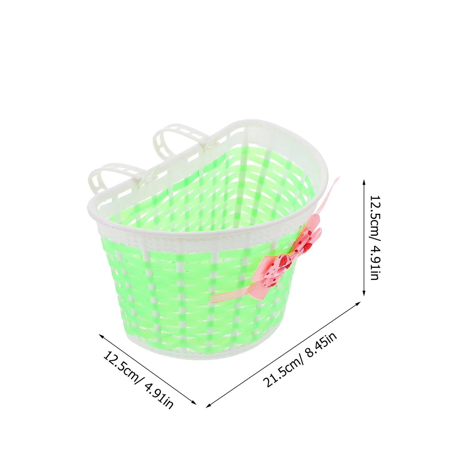1 مجموعة سلة دراجة للأطفال الجبهة المنسوجة تخزين المقود اللافتات دراجة دراجة أطفال اكسسوارات السلامة الديكور #3