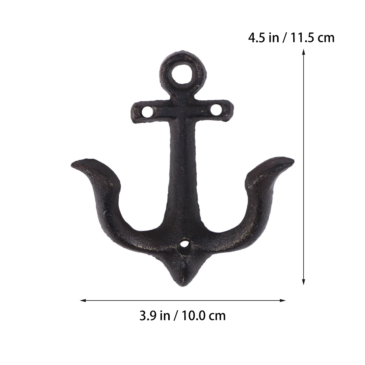 Ocean Decor Retro Wall Mounted Towel Rack Nautical Anchor Shape Coat Hanger Pendant