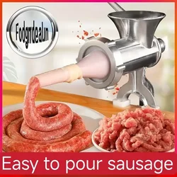 Heavy Duty Hand Operated Manual Kitchen Meat Mincer Noodles Grinder Sausage Filler Fruit Vegetable Beef Sausage Pasta Maker New