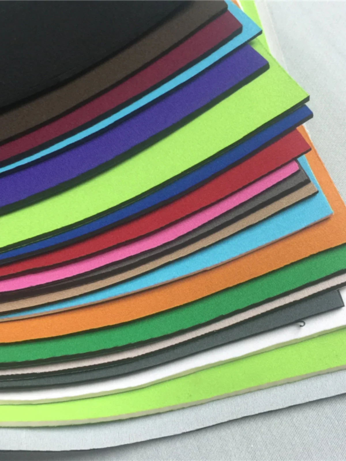 2mm Thicken Diving Foam Bonded Fabric SBR Rubber Double Side Stretch Material For Diving Shock Protection Wetsuits 50x130cm