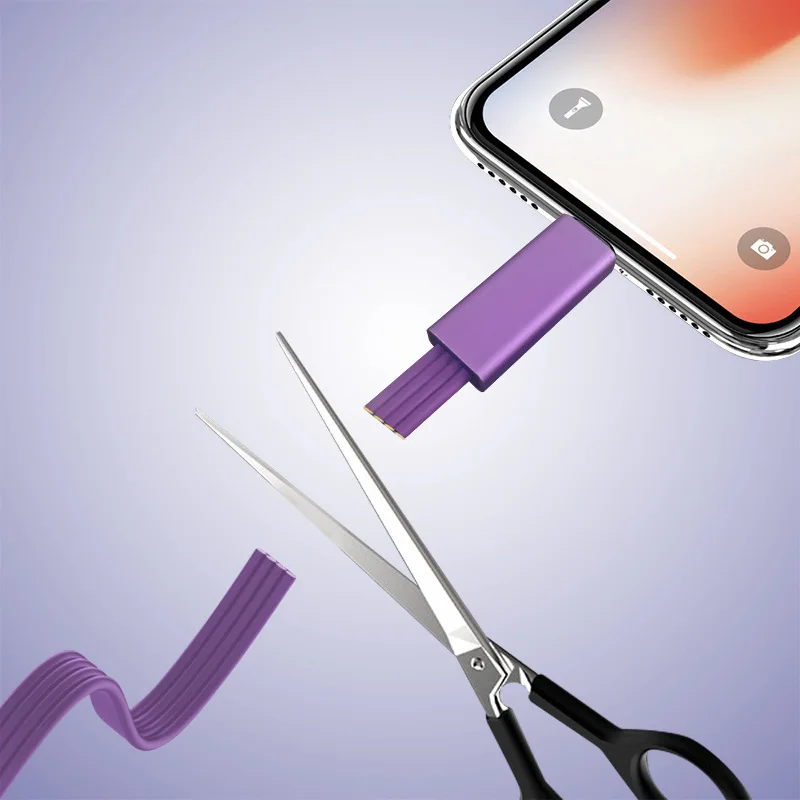 كابل شاحن ممتاز قابل لإعادة التصحيح ، سلك شحن للأجهزة الصغيرة ، مريح ، متين ، متجدد متعدد الاستخدامات ، سلك شحن